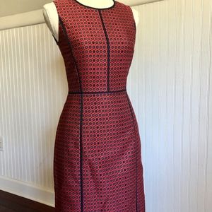 J. CREW Sheath Dress Fall Red Career Rare